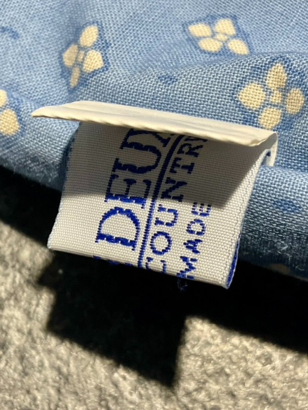 Pierre Deux Blue Tote, Vintage,Discontinued Brand,Rare, Collectible Piece - Picture 9 of 11